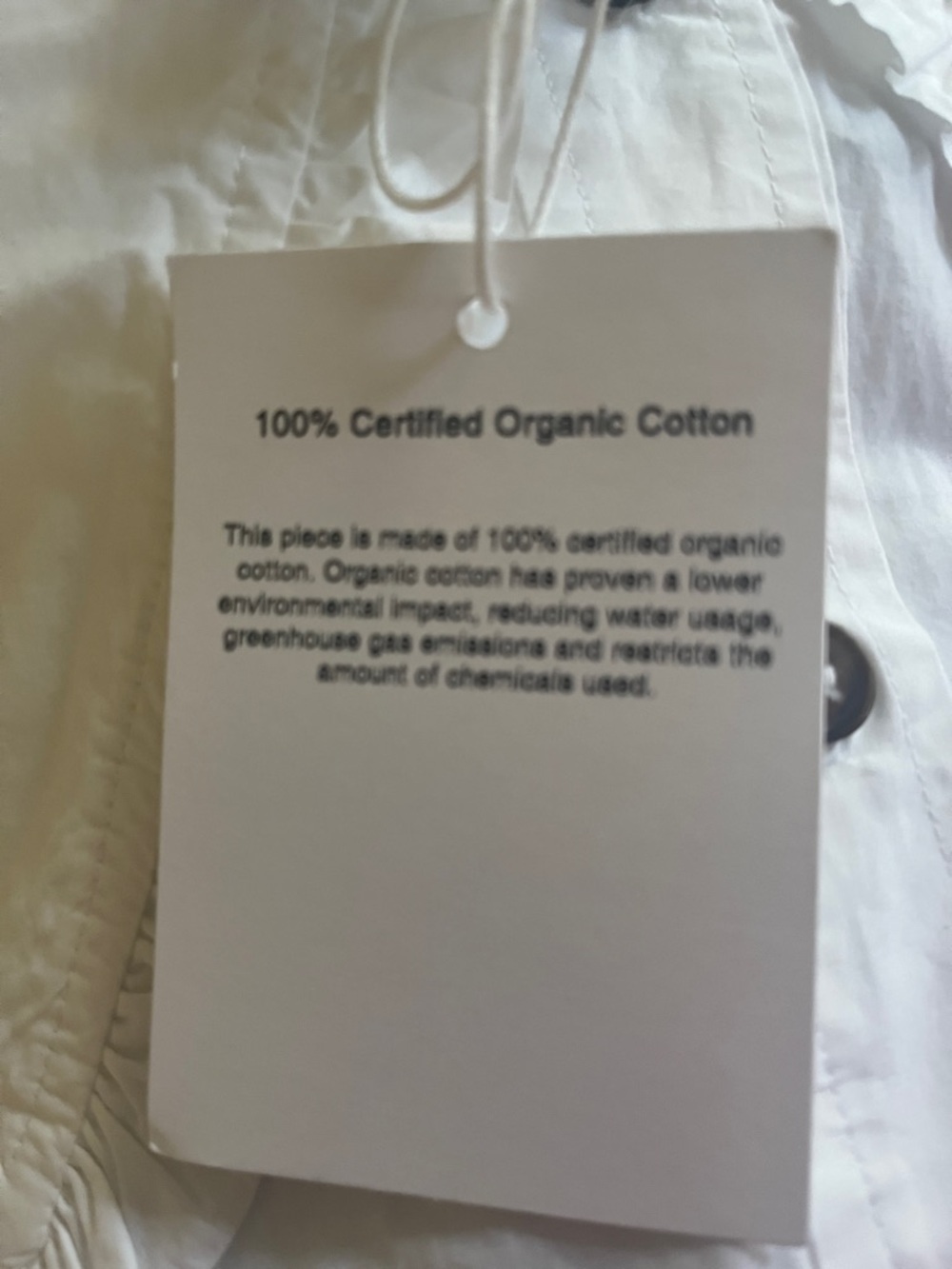 NEW GANNI cotton poplin fitted shirt in white - Picture 6 of 7
